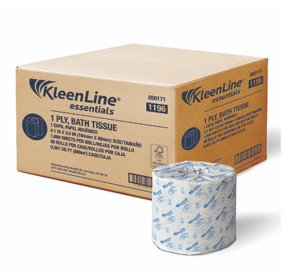KLEENLINE ESSENTIALS 1 PLY  TOILET TISSUE 96/1000 CS 