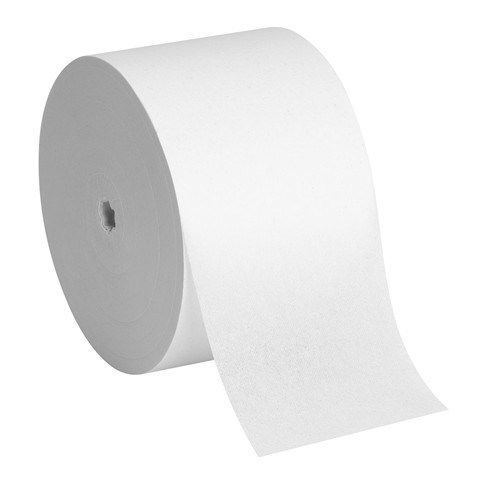 COMPACT CORELESS 1PLY TOILET
TISSUE 3.85x4.05&quot; SHEETS
18RL/3000SHEETS