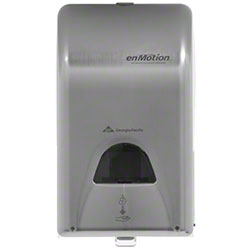 ENMOTION BRUSHED STAINLESS
AUTO TOUCHLESS SOAP &amp;
SANITIZER DISPENSER