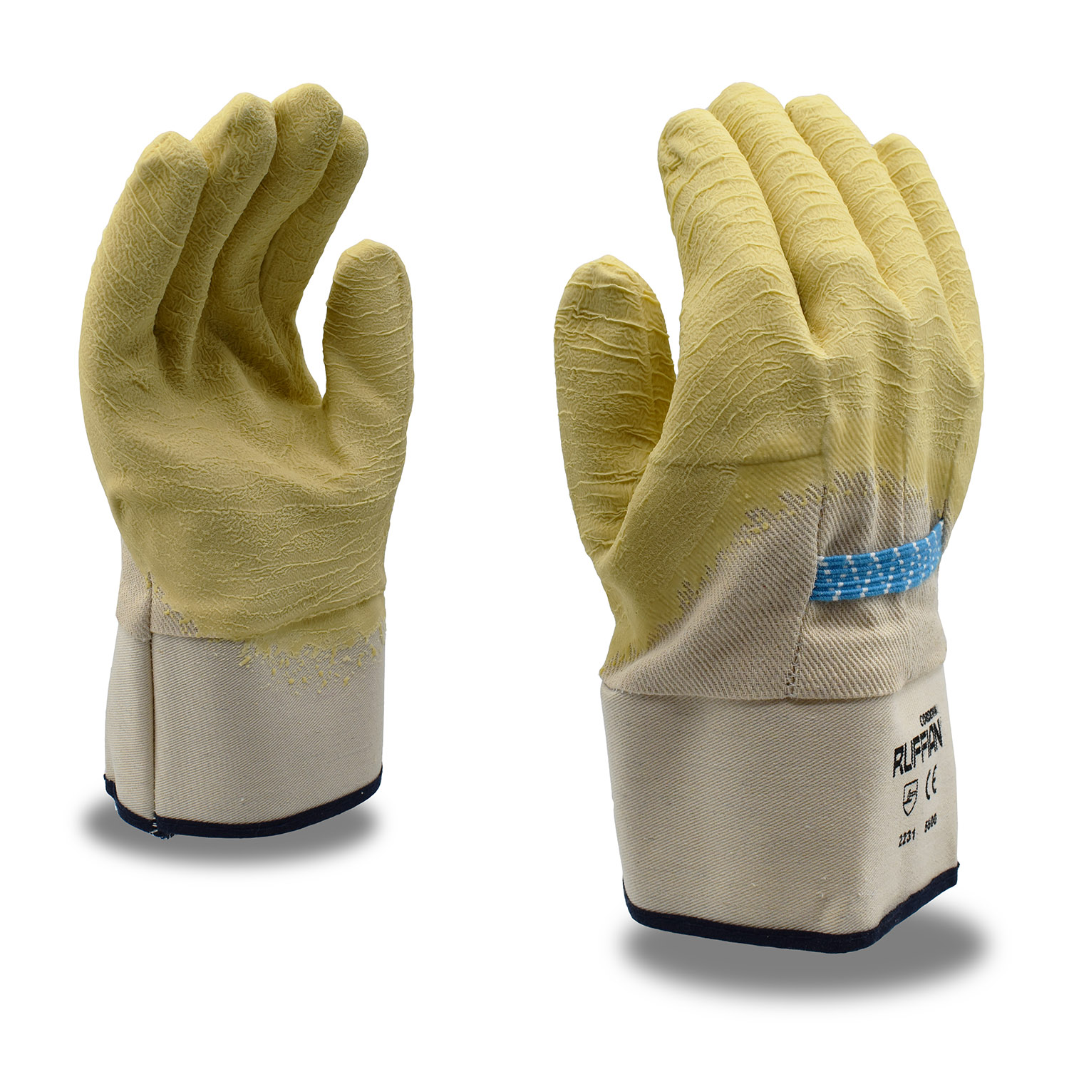 GLOVE RUFFIAN LATEX CANVAS  SUPPORTED 10 DZ/CS