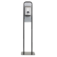 HAND SANITIZER TALL STAND
BRUSHED STAINLESS BLACK (EA)