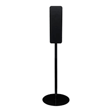 HAND SANITIZER TALL STAND BLACK (EA)