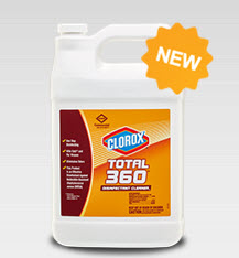 CLOROX DISINFECTANT CLEANER
FOR TOTAL 360 SYSTEM
4/1 GAL