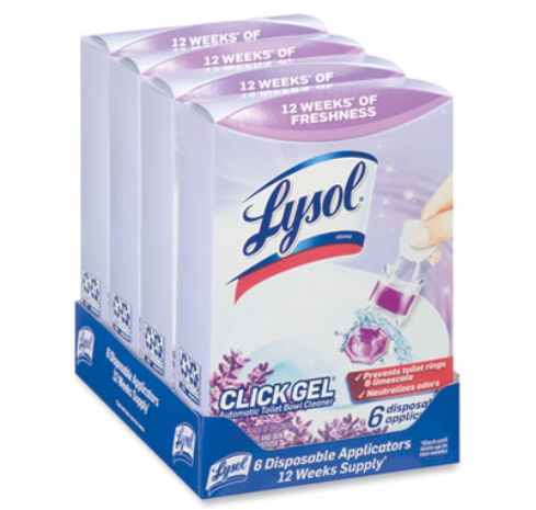 LYSOL CLICK GEL AUTO TOILET BOWL CLEANER LAVENDER FIELDS