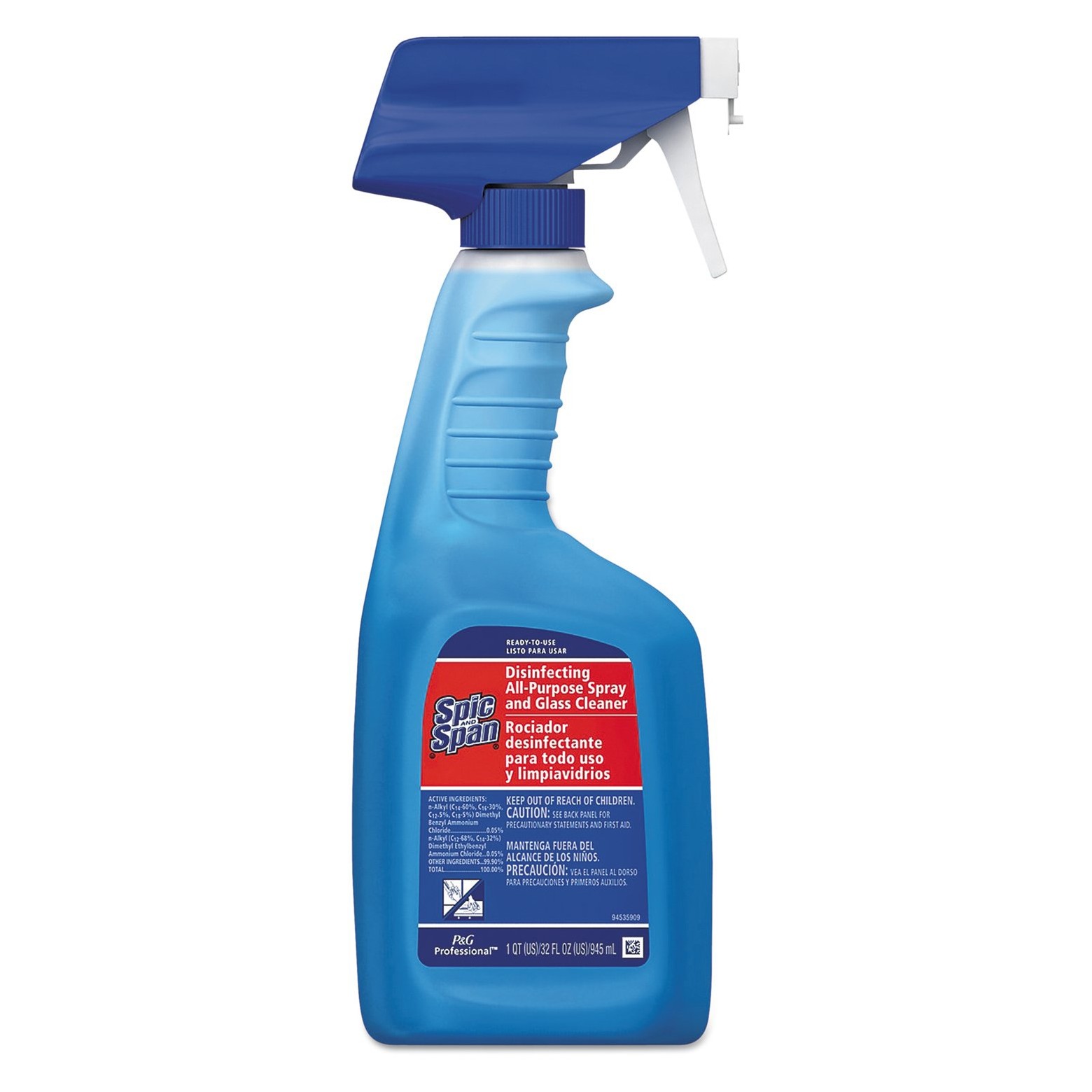 SPIC &amp; SPAN RTU DISINFECTING
ALL PURPOSE SPRAY &amp; GLASS
CLEANER 8/32 OZ 