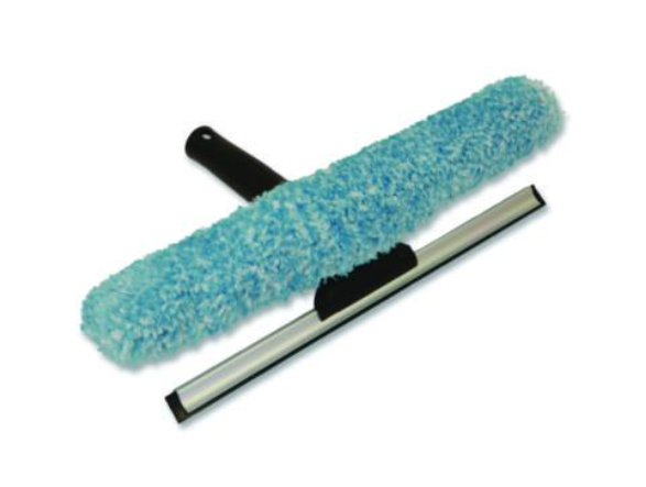 COMBO WINDOW WASHER AND  SQUEEGEE 12&quot; WIDE BLADE, BLACK 