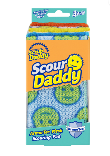 SCOUR DADDY MULTICOLOR 3/PK  5PKS/CS 