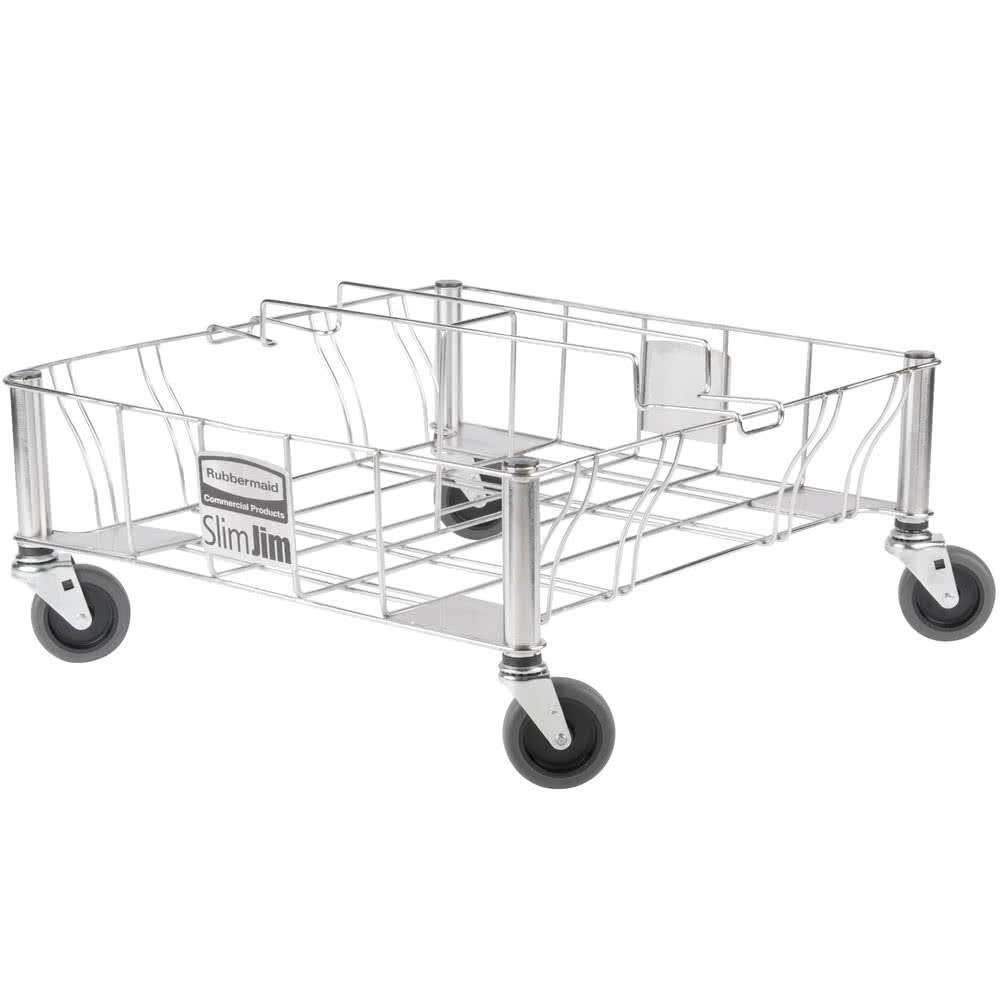 SLIM JIM TWO CONTAINER STAINLESS STEEL DOLLY 