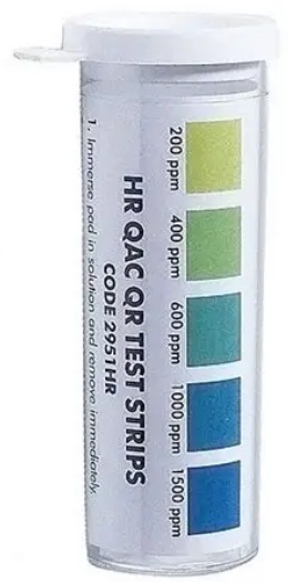 QAC QUICK READ (1-SECOND)  SANITIZER TEST STRIPS 100/PK