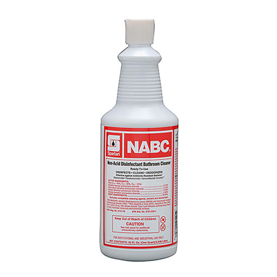 NABC NON ACID DISINFECTANT 
BATH &amp; BOWL CLEANER, 
DEODORIZER 12QT/CS 