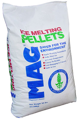 MAGNESIUM CHLORIDE PELLETS
ICE MELTER 50lb