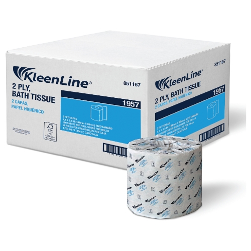 KLEENLINE 2PLY STANDARD TOILET  TISSUE INDV WRAPPED 96RL/ 