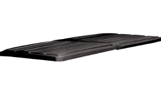 ROTOMOLDED LID FOR 1 1/2 CUBIC  YARD TILT TRUCKS, BLACK (EA)