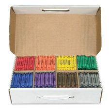 CRAYONS ASSORTED COLORS MADE WITH SOY BULK BOX (800/CS)