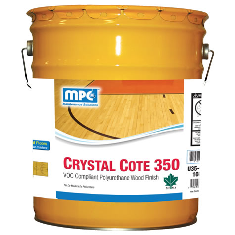 CRYSTAL COTE 350 GYM FINISH
5 GAL POLYURATHANE WOOD FLOOR
FINISH