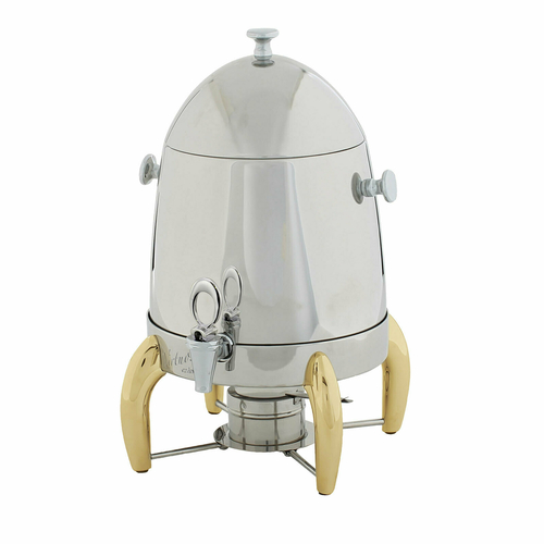 COFFEE CHAFER URN 3 GALLON  X-HVY S/S GOLD HANDLE &amp; LEGS 