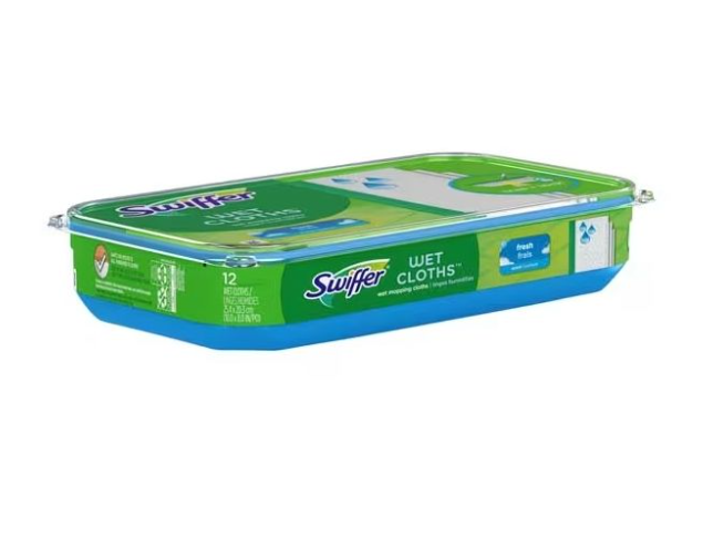 SWIFFER WET CLOTH REFILLS 8&quot;x10&quot; 12/PK 6PKS/CS 