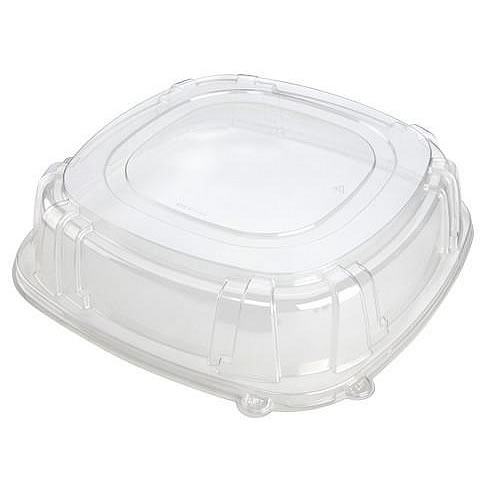 15&quot; DOME LID CLEAR FOR 15&quot; SQUARE TRAY 25/CS