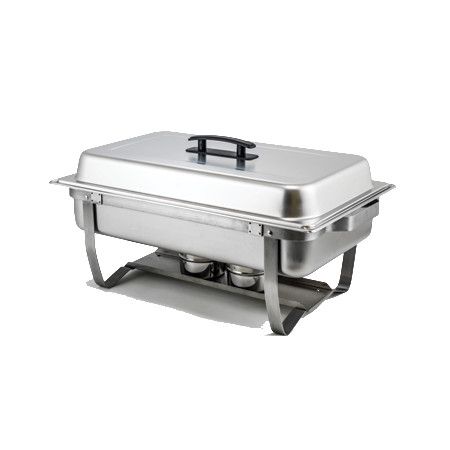 8 QT FULL SIZE STAINLESS STEEL CHAFER SET W/FOLDING
