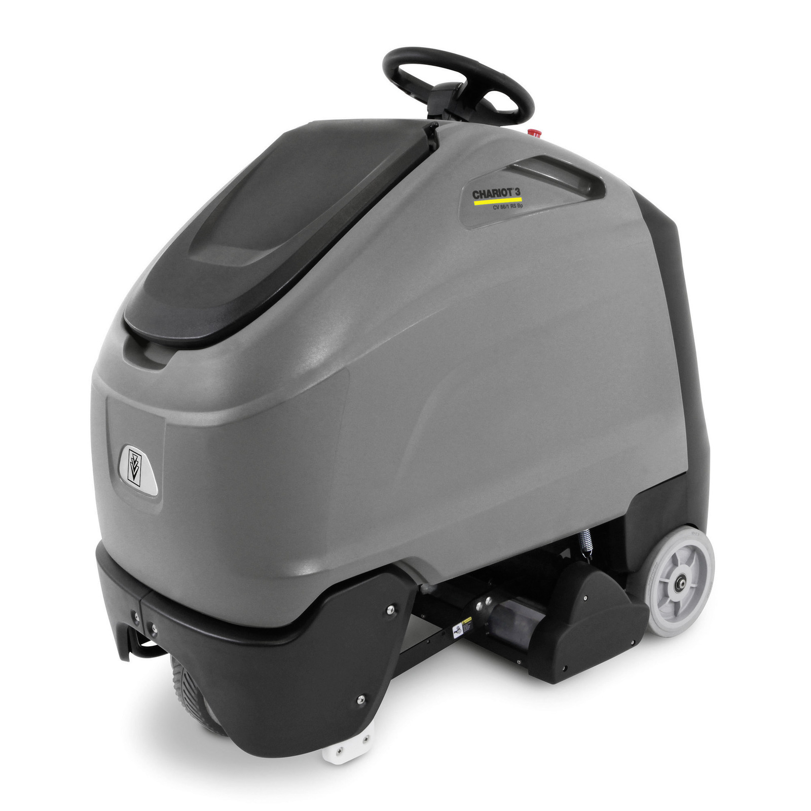 CHARIOT 3 CV 86/1, STAND-ON 
VACUUM - 34&quot; CLEANING PATH - 
DUAL COUNTER ROTATING BRUSHES
- SHELF CHARGER - 225AH WET 
CELL BATTERIES.