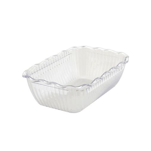 10x7x3 TULIP PLASTIC FOOD STORAGE CONTAINER/CROCK CLEAR