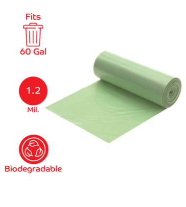 LINER 43x47 1.3MIL GREEN ROLL  HOSPI-TUFF 5/20/CS