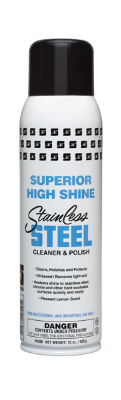 POLISH STAINLESS STEEL OIL  BASE AEROSOL 12/20 OZ/CS