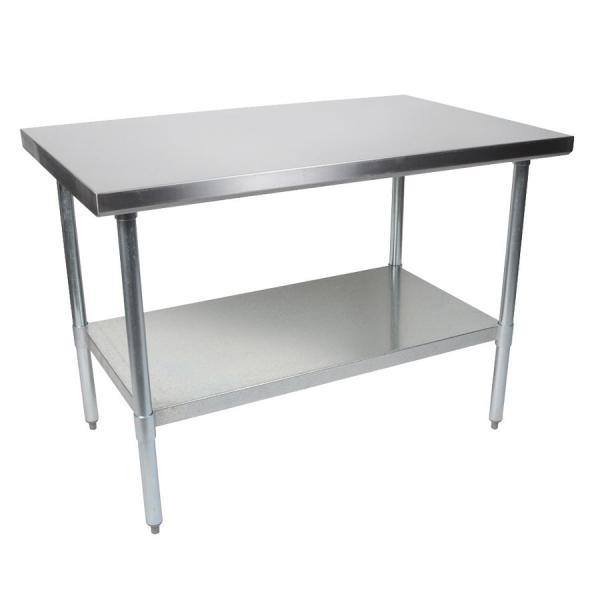 48&quot;X30&quot; ECONOMY WORK TABLE,  STAINLESS STEEL FLAT 