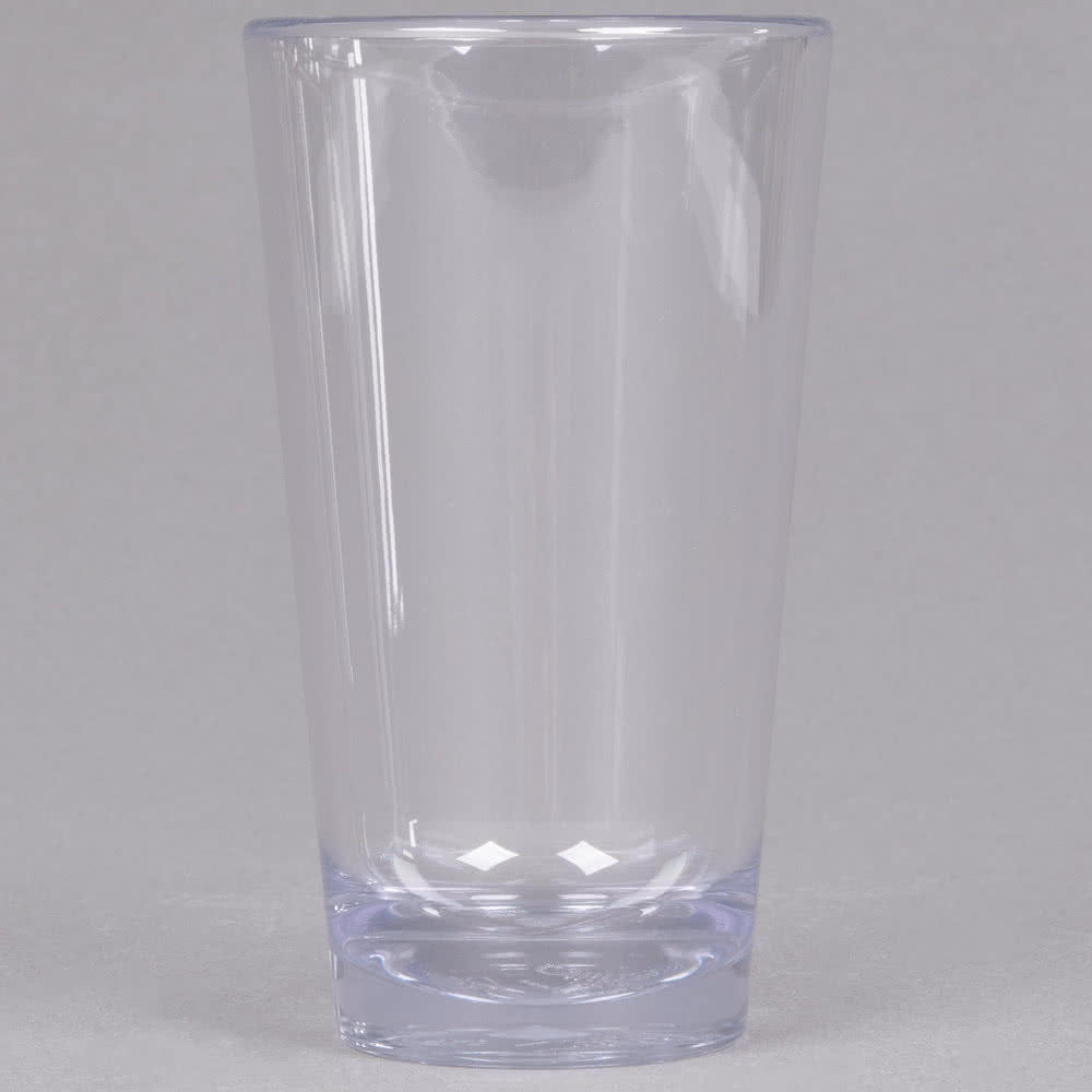 ALIBI 16oz PINT / MIXING CLEAR  PLASTIC GLASS 24/CS