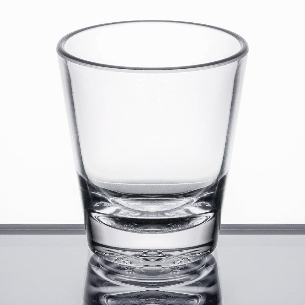 ALIBI 1.5oz SHOT CLEAR PLASTIC 
GLASS  24/CS