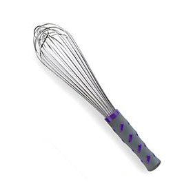 12&quot; PIANO WIRE WHIP/WHISK PURPLE