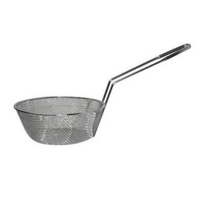 10&quot; BASKET COURSE MESH  CULINARY NICKEL PLATE STEEL 
