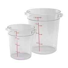 12 QT CLEAR ROUND FOOD STORAGE CONTAINER EACH