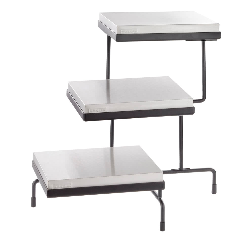 STAND ONLY FOR HALF SIZE LONG COOLING PLATES, 3-TIERED 