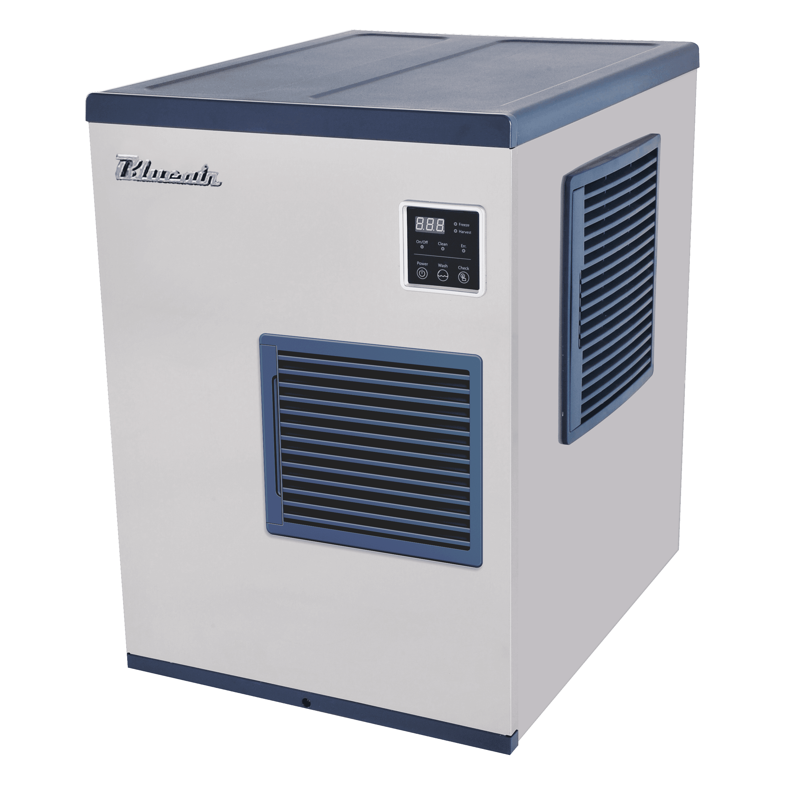 BLUE AIR ICE MAKER, CUBE STYLE 
, AIR COOLED, SELF CONTAINED 
CONDENSER (EA) 