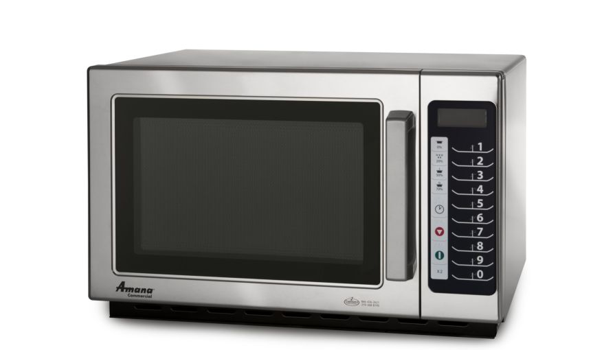 AMANA COMMERCIAL MICROWAVE 120 VOLT 1000 WATTS 1.2CU FT