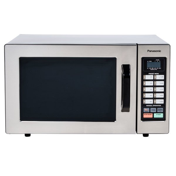 PANASONIC MICROWAVE OVEN 1000
WATTS .8cu ft STAINLESS STEEL
FRONT 