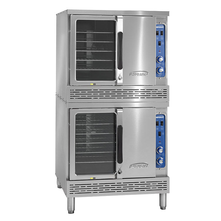 IMPERIAL TURBO FLOW GAS 
CONVECTION OVEN DOUBLE FULL 
SIZE, STAINLESS STEEL 2 DECK 
140,000 BTU,120V, 9.0 AMPS