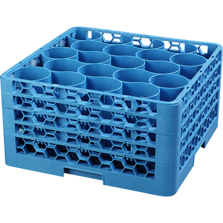 OPTICLEAN NEWAVE GLASS RACK 20 COMPARTMENT W/4 EXTENDERS
