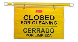SITE SAFETY HANGING SIGN
YELLOW CLOSED FOR CLEANING
MULTI LINGUAL 6/CS 