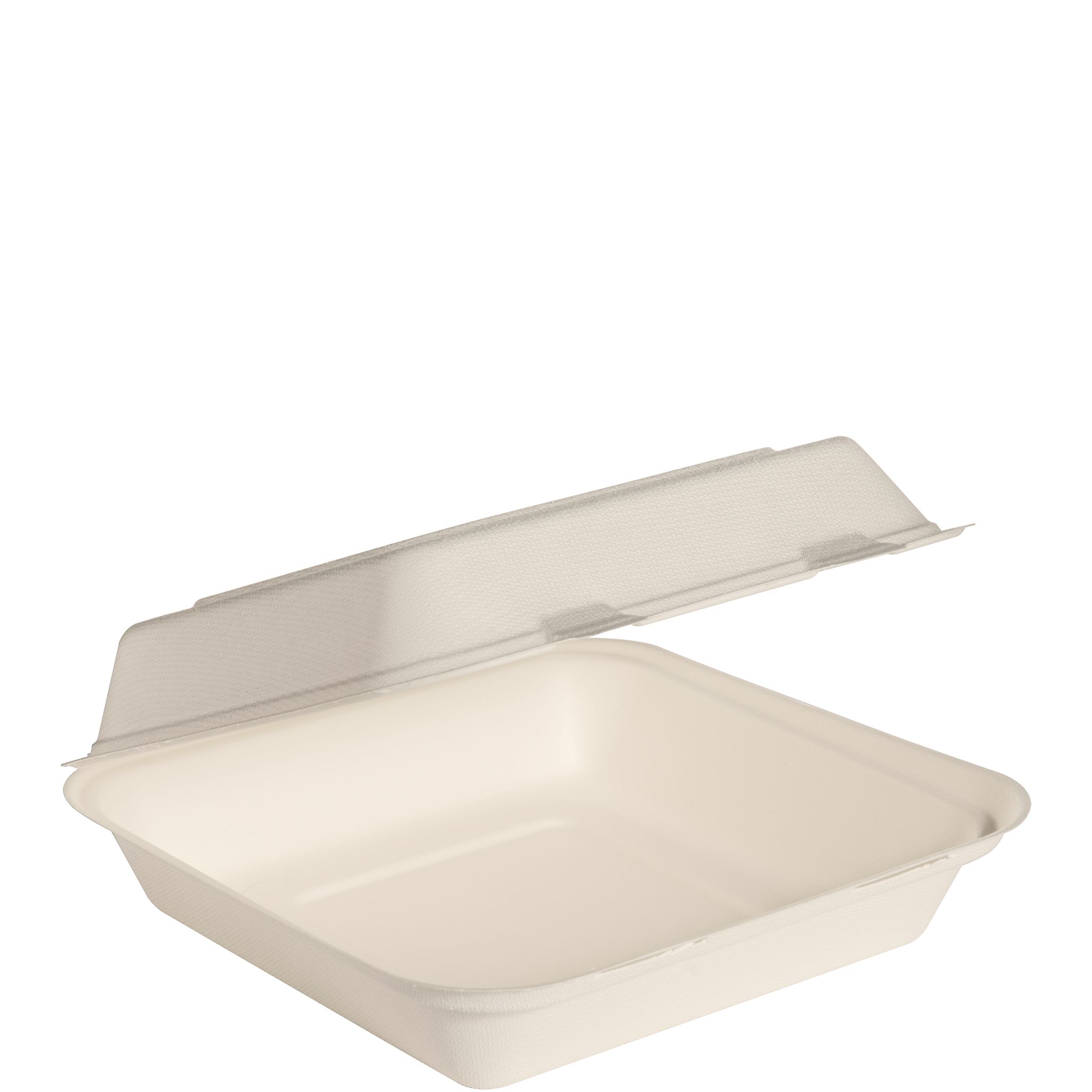 9x9 BAGASSE BARE LARGE H/L CONTAINER 2/100 CS
