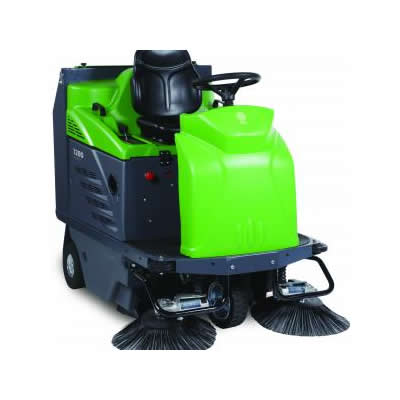1280 VACUUM RIDE-ON SWEEPER -
48&quot; CLEANING PATH - 27&quot; MAIN
BRUSH - 28GAL DIRT CONTAINER
- 24V SYSTEM, 4-6V BATTERIES.
