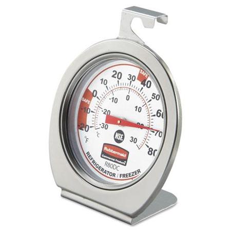 REFRIGERATOR/FREEZER THERMOMETER STAINLESS STEEL