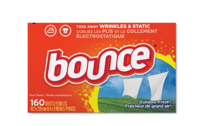 BOUNCE FABRIC SOFTENER SHEETS  OUTDOOR FRESH  160 SHT/BX 