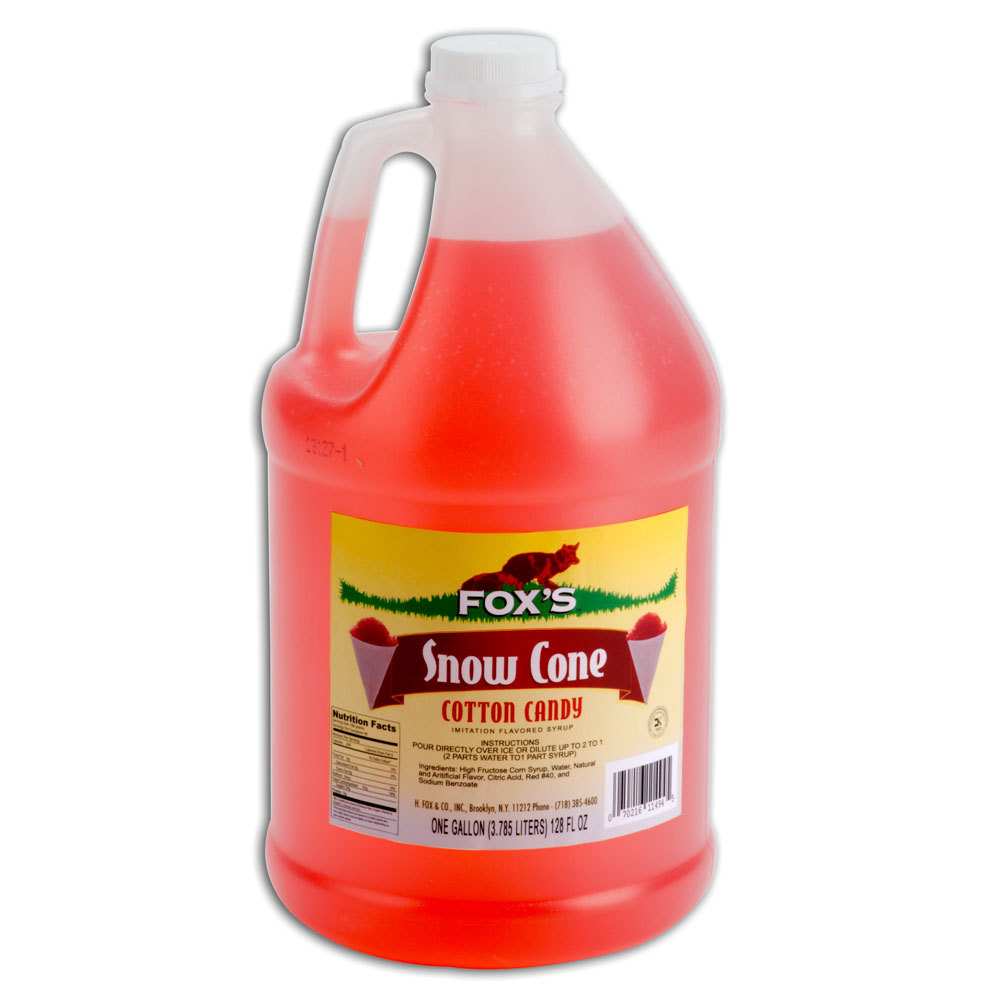 COTTON CANDY SYRUP RTU 4/1 GAL SPECIAL ORDER BY CASE