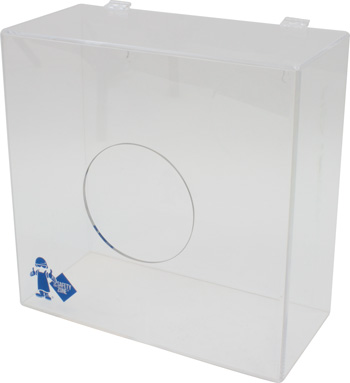 WALL DISPENSER, CLEAR ACRYLIC  FOR BOUFFANT CAPS, SHOE 