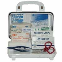 10 PERSON FIRST AID KIT PLASTIC CASE (EACH)